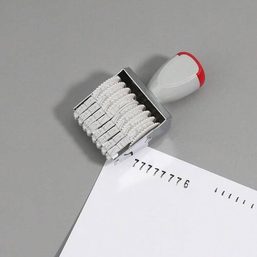 Multifunctional roller stamp (numbers and dates optional) pe