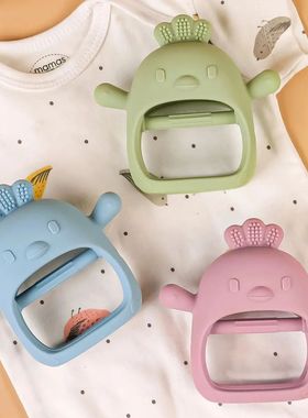 Baby Teether Gloves BPA Free Kids Teething Silicone Newborn