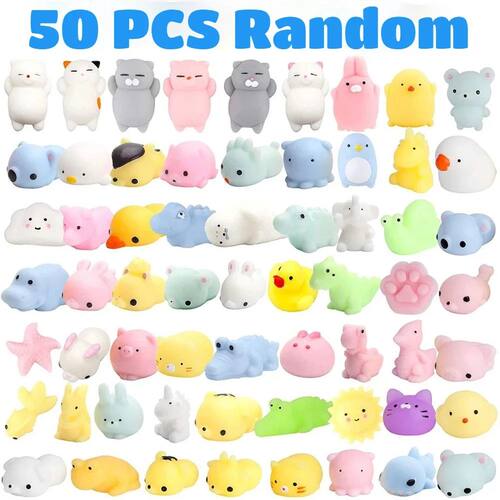50-5PCS Kawaii Squishies Mochi Anima Squishy Toys For  Antis