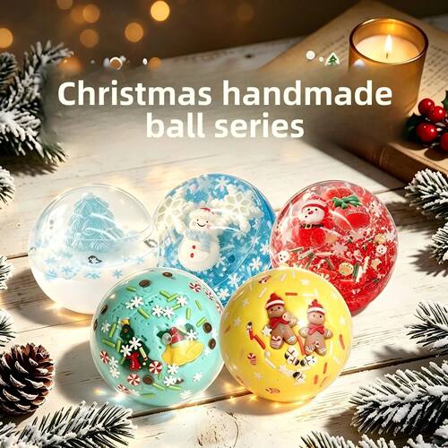 Christmas Snowflake Handmade Ball Squishy Toy, Slow Rising S