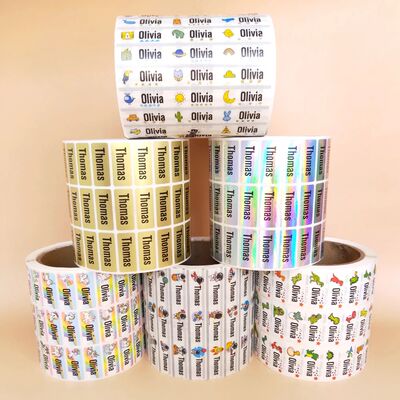 Name Tag Sticker Waterproof Kawaii Stickers Decals Personali