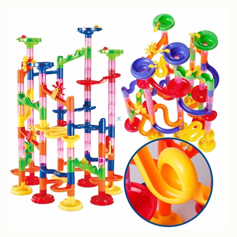 MaRBle RaCe Run Maze Balls TRaCk DIY ConsTRuCTIon BuIlDIng