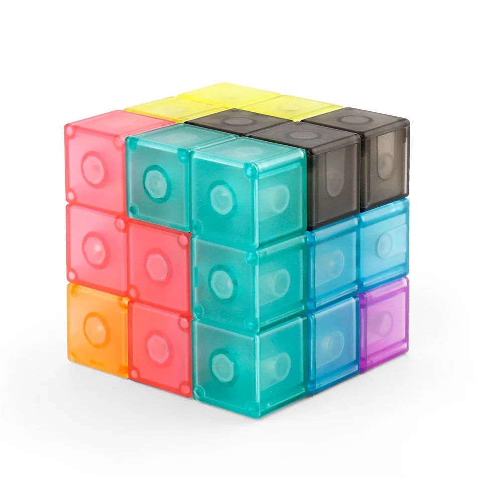 Magnetic Cube  Magnet Tetris Gameplay LuBan Toys Professiona