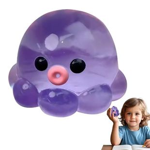 Toy Fidget Rubber Clear Hand Octopus Crystal Squeeze