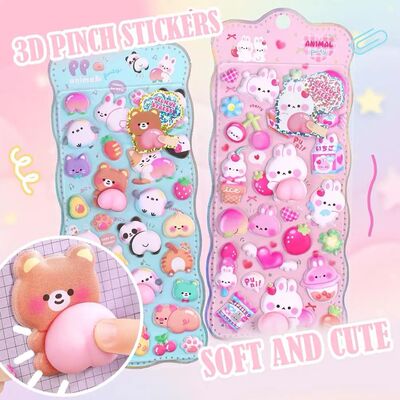 Kawaii Cartoon Soft Cute Little Rabbit 3D Pinching Relaxing