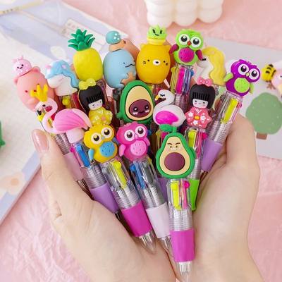 20Pcs/Lot Cute Cartoon 4 Color Mini Ballpoint Pen Kawaii Uni