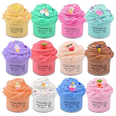 12 piece butter slime set, party gifts, prizes, puzzle toys,