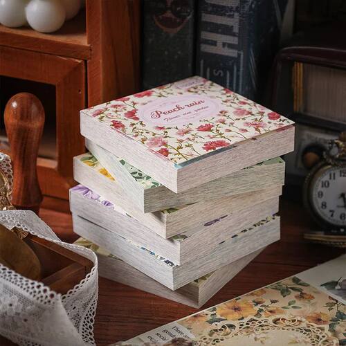 100pcs Vintage Paper Multi Style Deco Retro Stationery Suppl