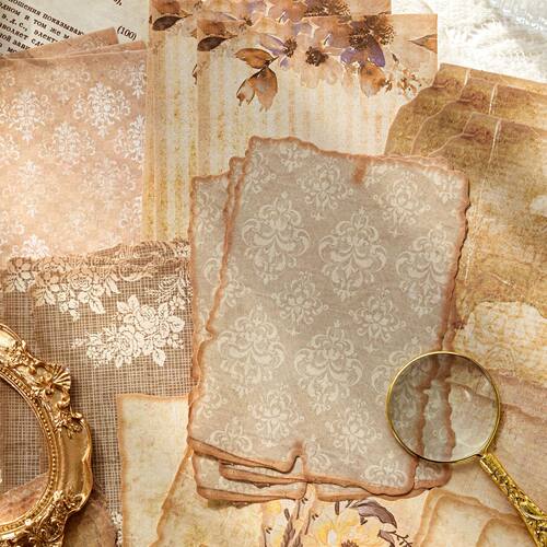 30 Sheets Vintage Journal Scrapbooking Supplies Material Lab