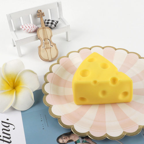 Triangle Cheese Kneading Music Simulation Food Play Decompre