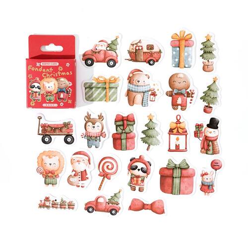 45 Pcs /Pack Happy Christmas Gingerbread man DIY Paper Decor