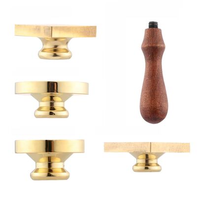 Wooden Wax Sealing Stamp Handle Brass Sealing Wax Stamps Hea