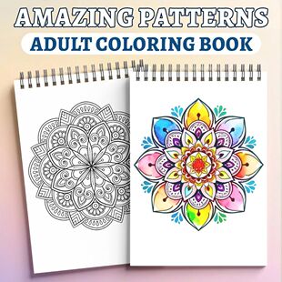 Kaleidoscope Patterns Adult Coloring Book–9th Edition, 3 Si