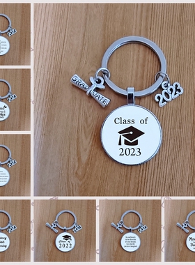 Keychain Pendant Dome Glass 2023 Graduation Season Gift Gift