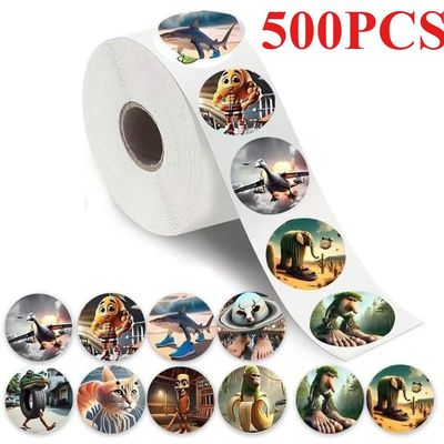 500PCS Italian Brainrot Stickers Cappuccino Assassino Funny