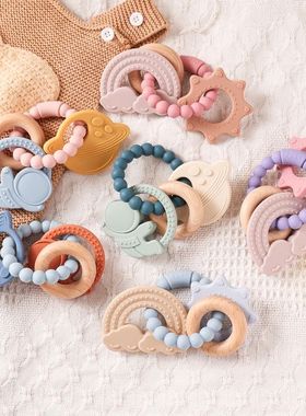 1pc Silicone Teether,Food Grade Baby 0-12 Toys,ToddlersTeeth