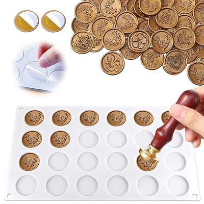New 24/12/4 Cavity Wax Seal Stamp Mold Silicone Pad Mat DIY