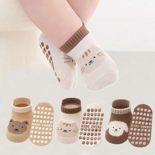 3Pairs/lot Kids Socks For Boys Girls Soft Cotton Print Baby