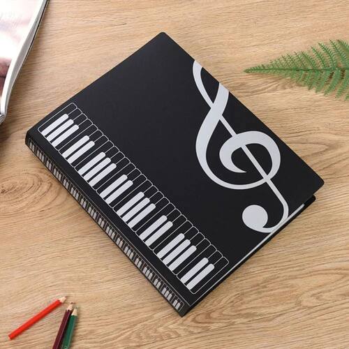 Crative Guitar Sheet Music Book Folder Piano Paper Sheets Fo