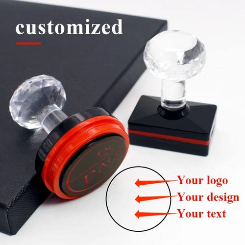 Personalized Logo Self inking Stamp Customized Photosensitiv