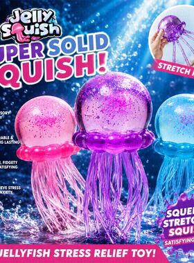 Confirmed Needoh Fuzz Ball Jellyfish Squishy Blind Box Stres