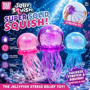 Confirmed Needoh Fuzz Ball Jellyfish Squishy Blind Box Stres
