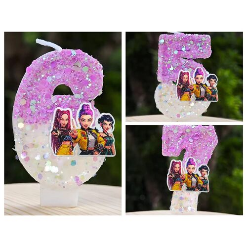 NEW Girl Demon Hunters Digital Candle Cake Decoration Numi M