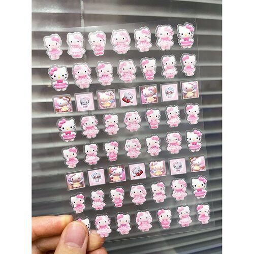Kawaii Pink Angel Hellokitty Nail Art Sticker Ultra-Thin Sel