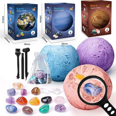 Children Archaeological Digging Toy Treasure Planet Gem Ore