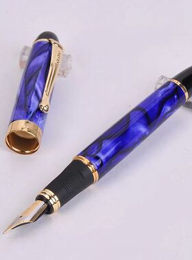 X450 Dazzle Blue Fountain Pen High Quality Metal Inking Pens