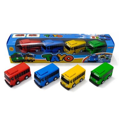 4pcs/set Anime Tayo the Little Bus Educational Toys Cartoon