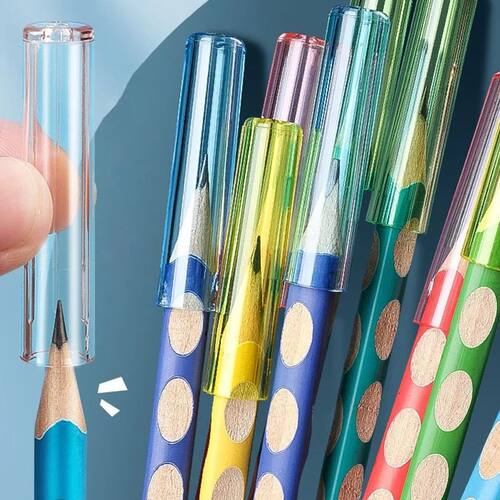 New 24Pcs Kawaii Student Children Pencil Extender Pen Protec