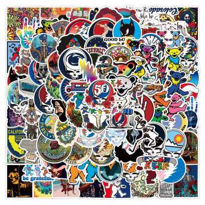 100PCS Cool The Grateful Dead Stickers Aesthetic for Laptop