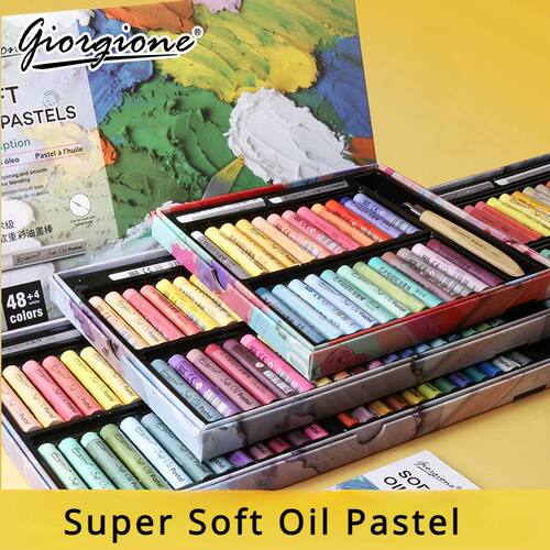 24/48 Super Soft Oil Pastels for Art Painting, Drawing, Blen