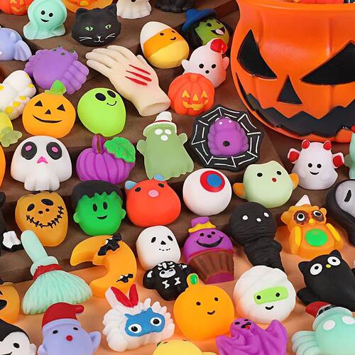 10/20pcs Halloween Bat Pumpkin Ghost Squeeze Stress Relief T