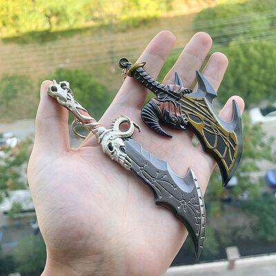 God of War Keychain Kratos Axe Leviathan Keyring KeyChain Bl