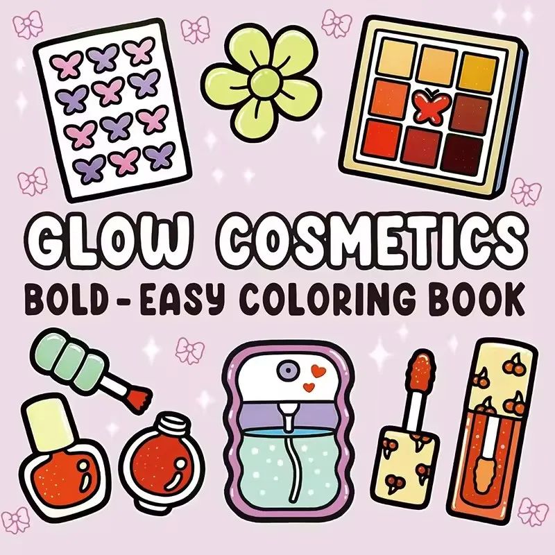 Bold-easy Patterns Coloring Book for Adults Cute Drawing Boo - 实物图