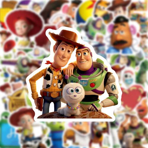 50PCS Cartoon  Toy Story Sticker DIY Decoration PVC Waterpro