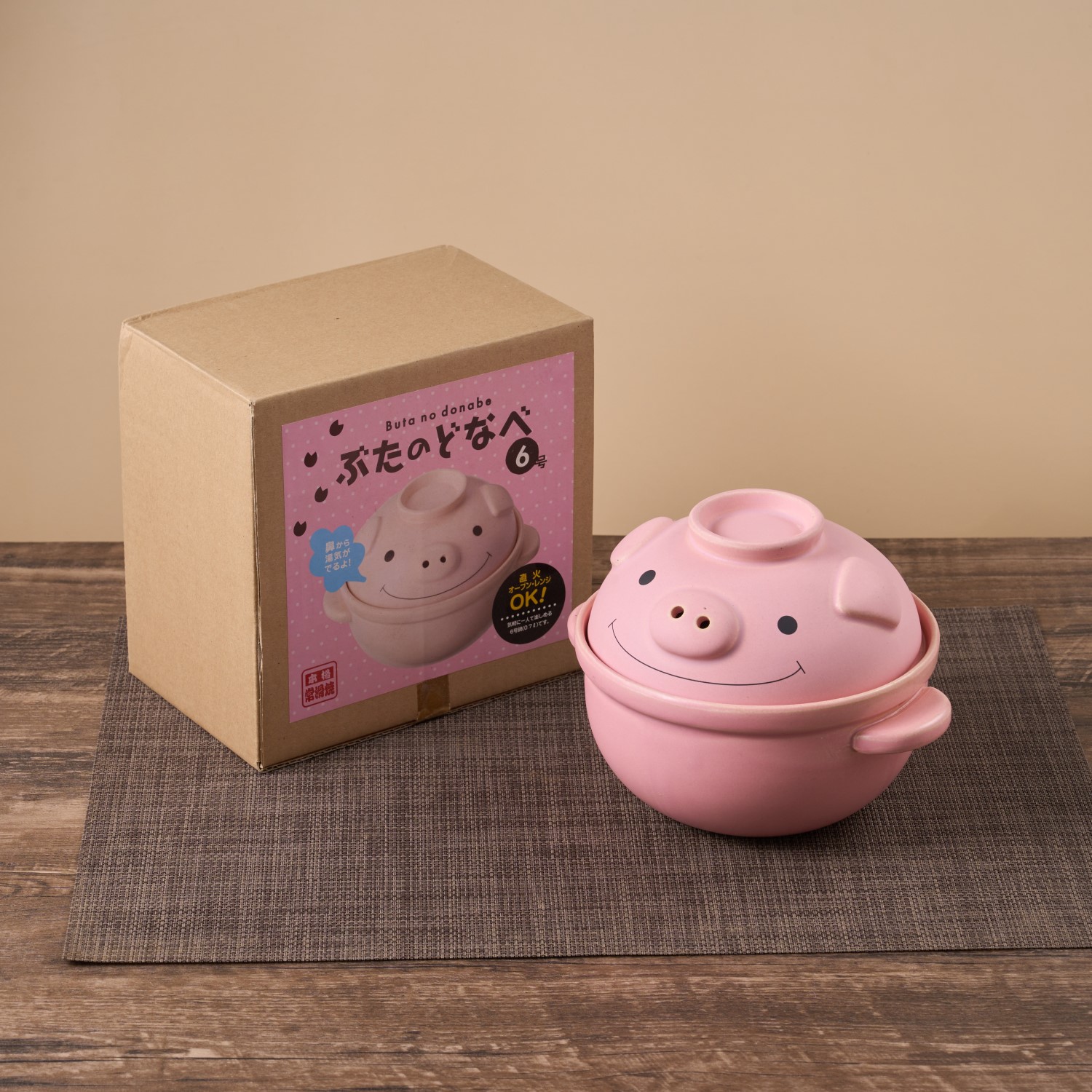 日本原装进口可爱卡通陶瓷砂锅