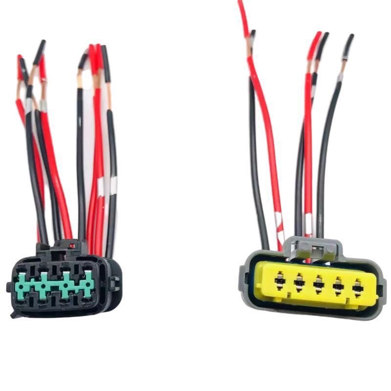 适配日产逍客骐达楼兰途达劲客奇骏轩逸天籁蓝鸟前大灯线束插头