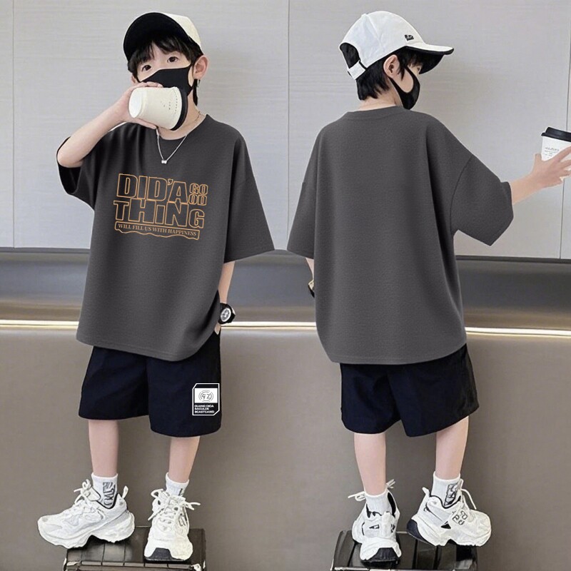 儿童套装男童夏装2026新款中大童男孩夏季帅气短袖时髦童装韩版潮