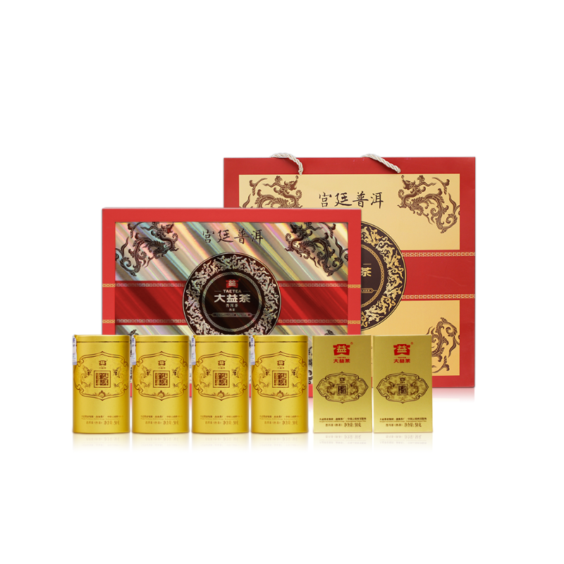 大益普洱茶宫廷珍藏散茶礼盒装