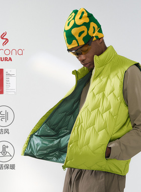 蒲公英轻量羽绒马甲25冬季新品可收纳90绒保暖背心外套