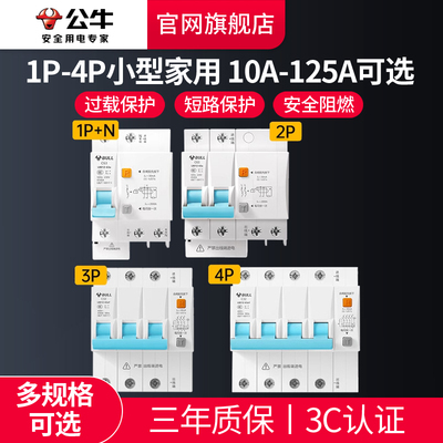 公牛空开漏电保护器家用总闸开关
