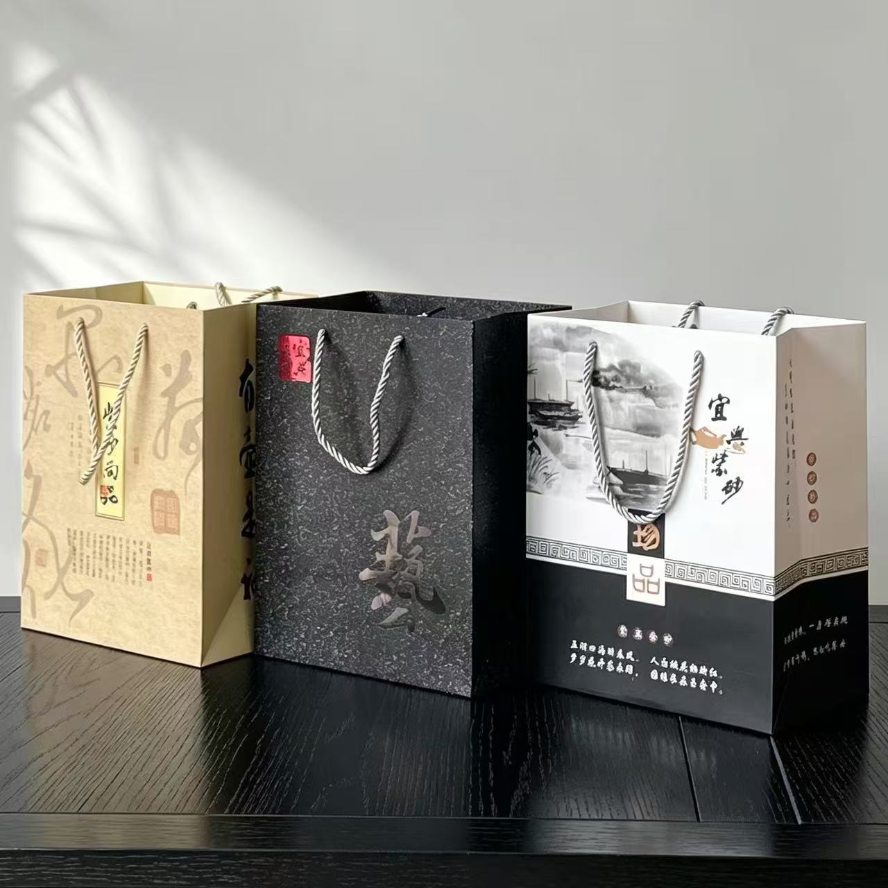 礼品袋宜兴紫砂加厚纸袋子手提袋纸手提袋