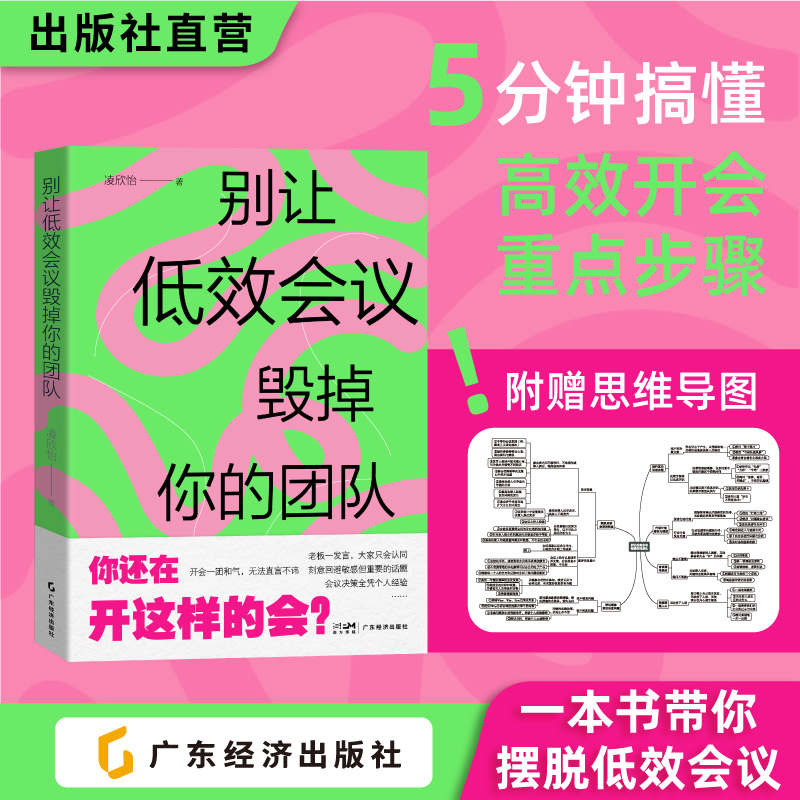 别让低效会议毁掉你的团队  凌欣怡著 快速识别会议中的低效现象 理清高效开会重要步骤和关键方法 高效开会 企业管理 降本增效