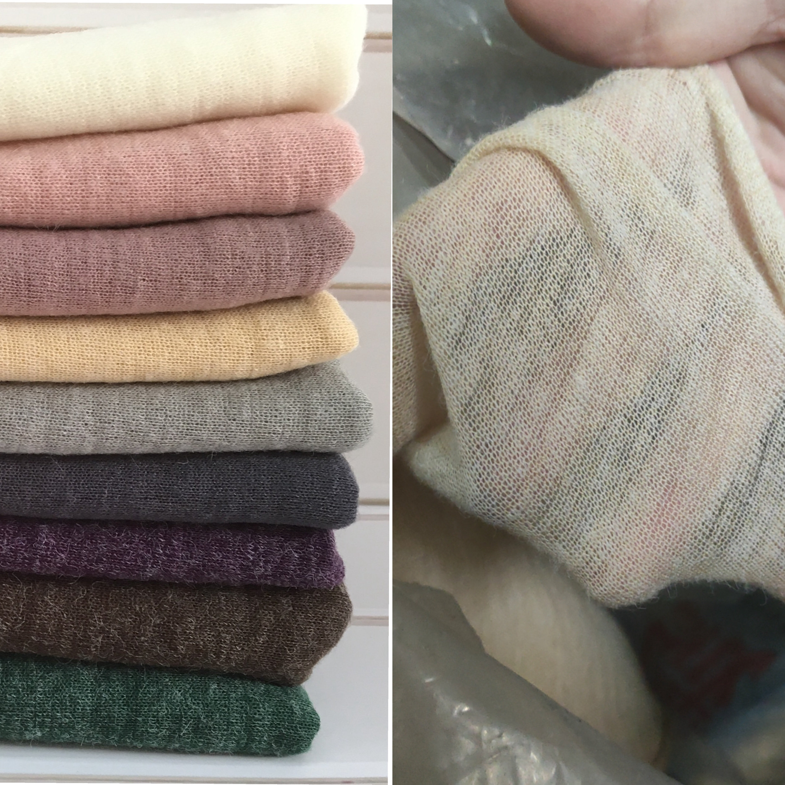 微透针织面料 手工DIY女装开衫娃娃衣细毛线布料轻薄唯美设计师布