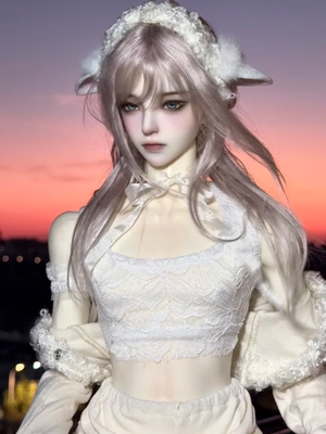 BJD75叔蕾丝背心id75 xc77 uf75 dk75普叔壮叔通穿 2d63大女娃衣