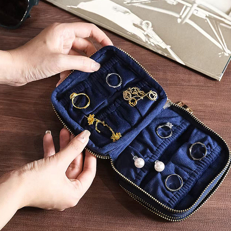 便携首饰收纳盒饰品项链戒指耳钉耳环珠宝收纳拉链旅行首饰收纳包,饰品/流行首饰/时尚饰品新,首饰盒,淘宝优惠券,粉丝福利购,淘宝优惠卷