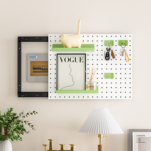 洞洞板电表箱装饰画 画免打孔强电配电箱电闸弱电箱遮挡创意置物